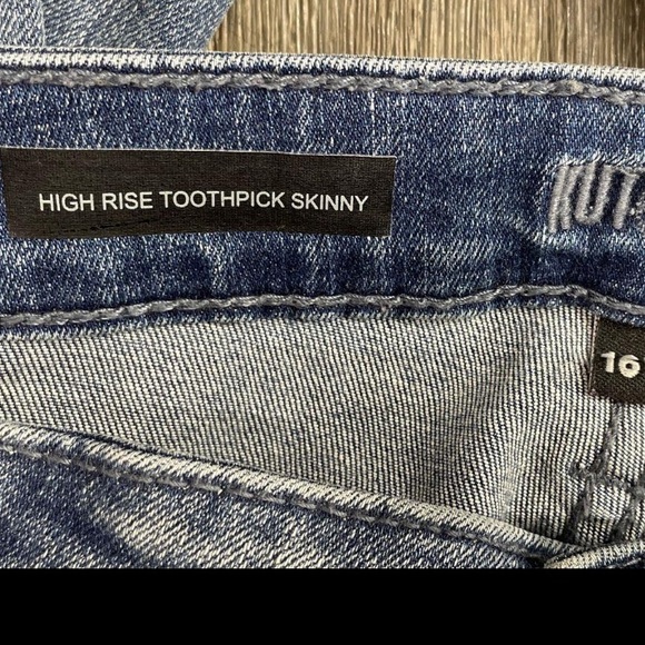 Kut from the Kloth High Rise Toothpick Skinny Jeans - Picture 2 of 4